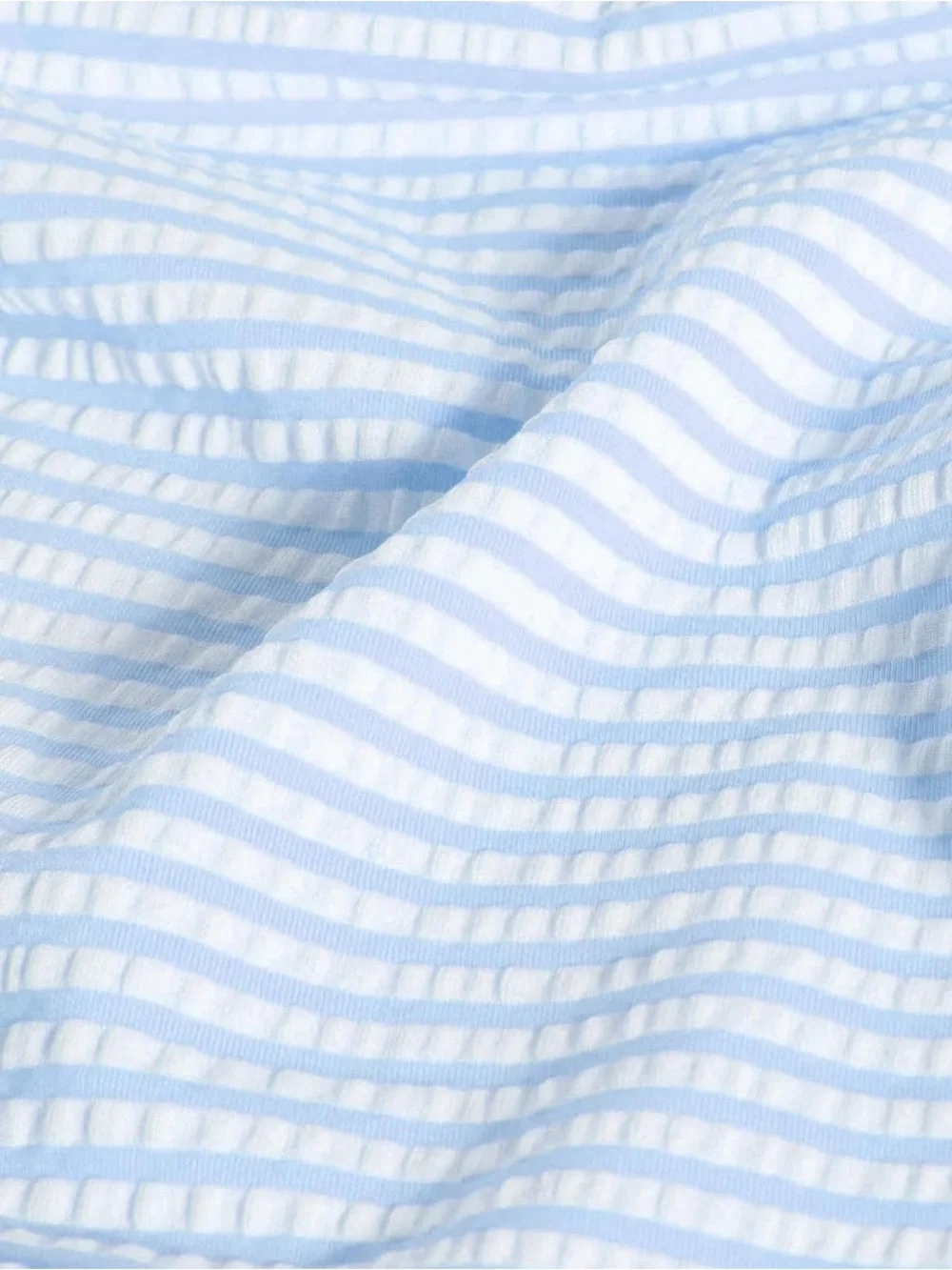 Kate Spade Light Diamond Blue White Striped Bikini Set